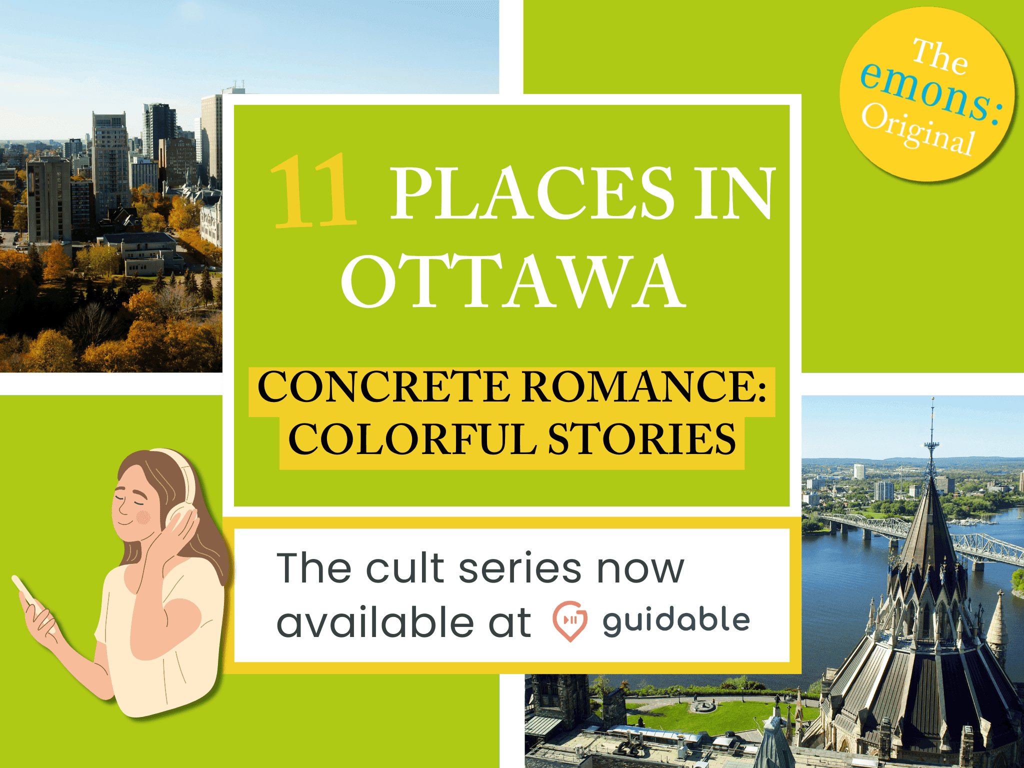 11 places in Ottawa Concrete Romance:
Colorful Stories