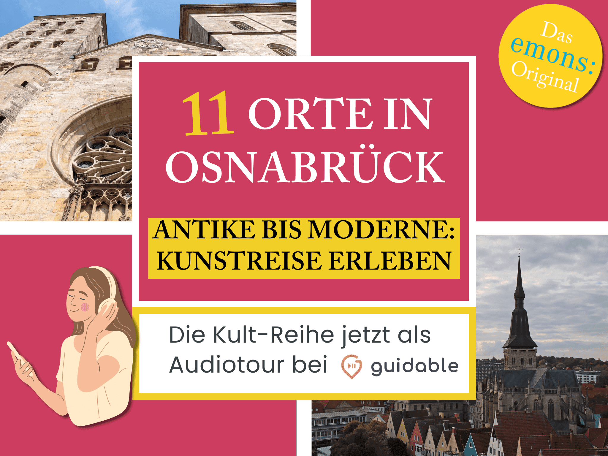 11 Orte in Osnabrück Antike bis Moderne:
Kunstreise erleben