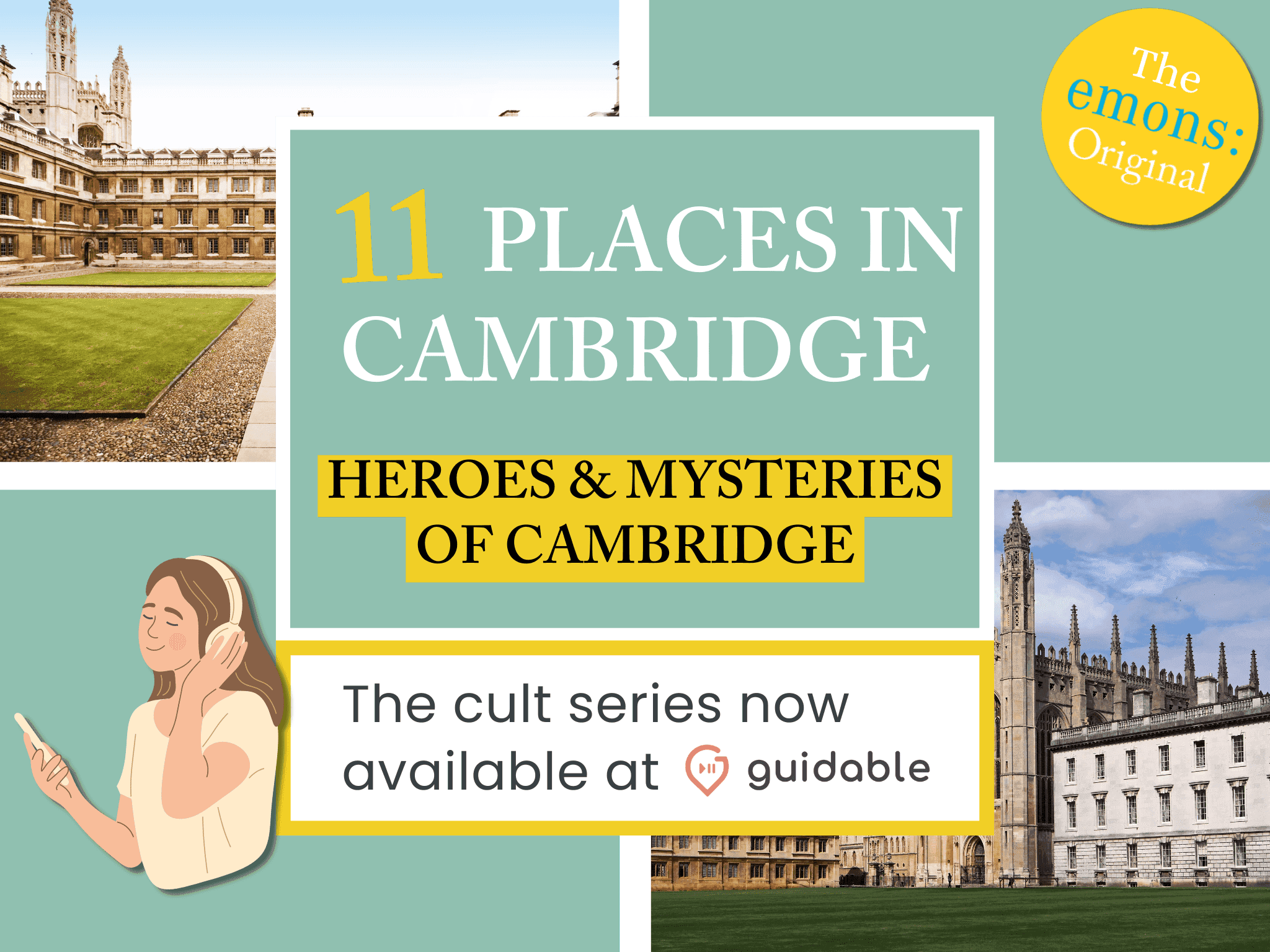 11 places in Cambridge Heroes & Mysteries
 of Cambridge