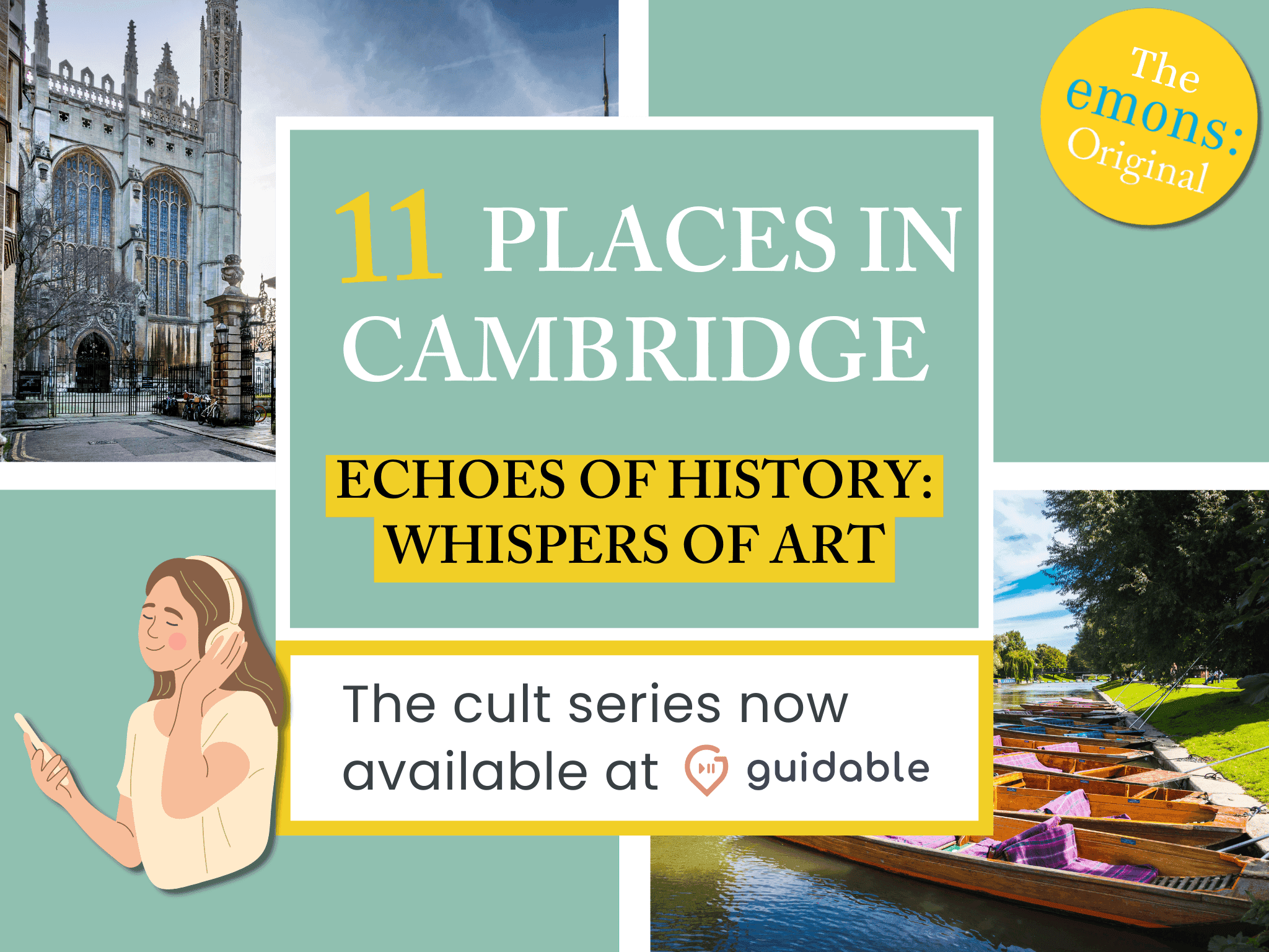 11 places in Cambridge Echoes of History:
Whispers of Art