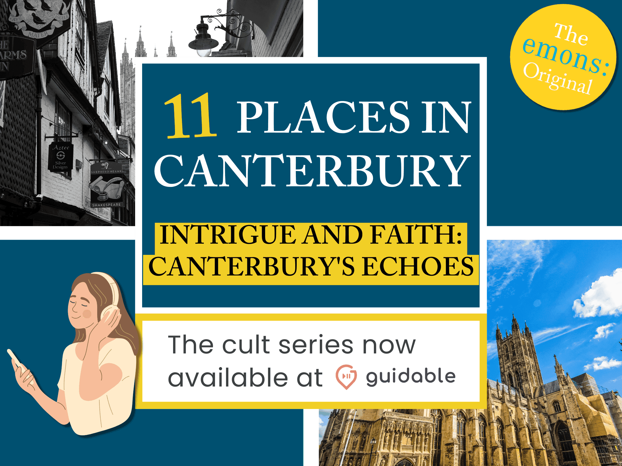 11 places in Canterbury Intrigue and Faith:
Canterbury's Echoes