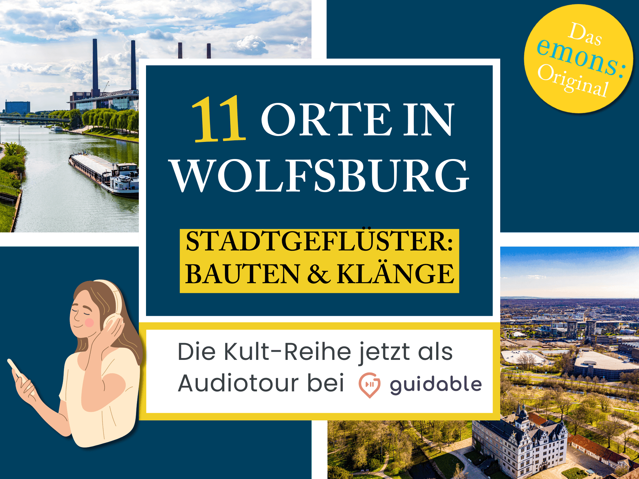 11 Orte in Wolfsburg Stadtgeflüster:
Bauten & Klänge