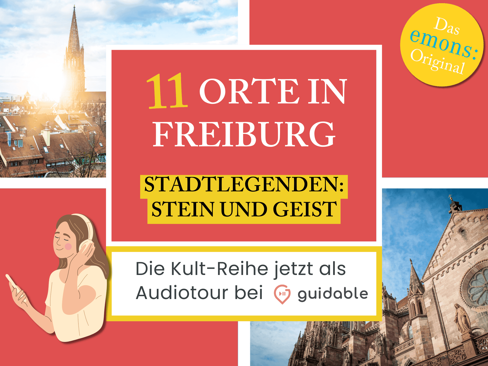 11 Orte in Freiburg im Breisgau Stadtlegenden:
Stein und Geist