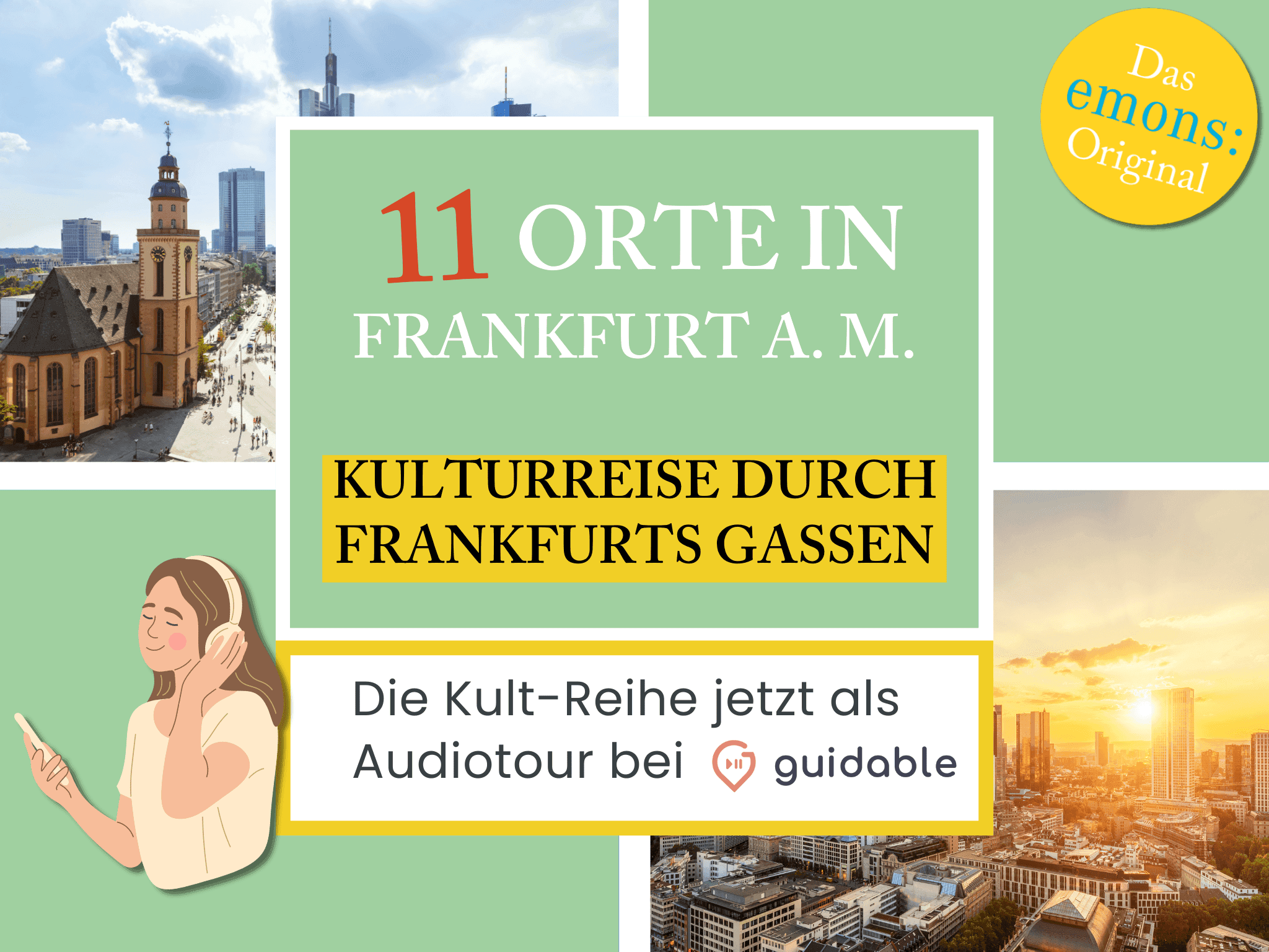11 Orte in Frankfurt am Main Kulturreise durch
Frankfurts Gassen
