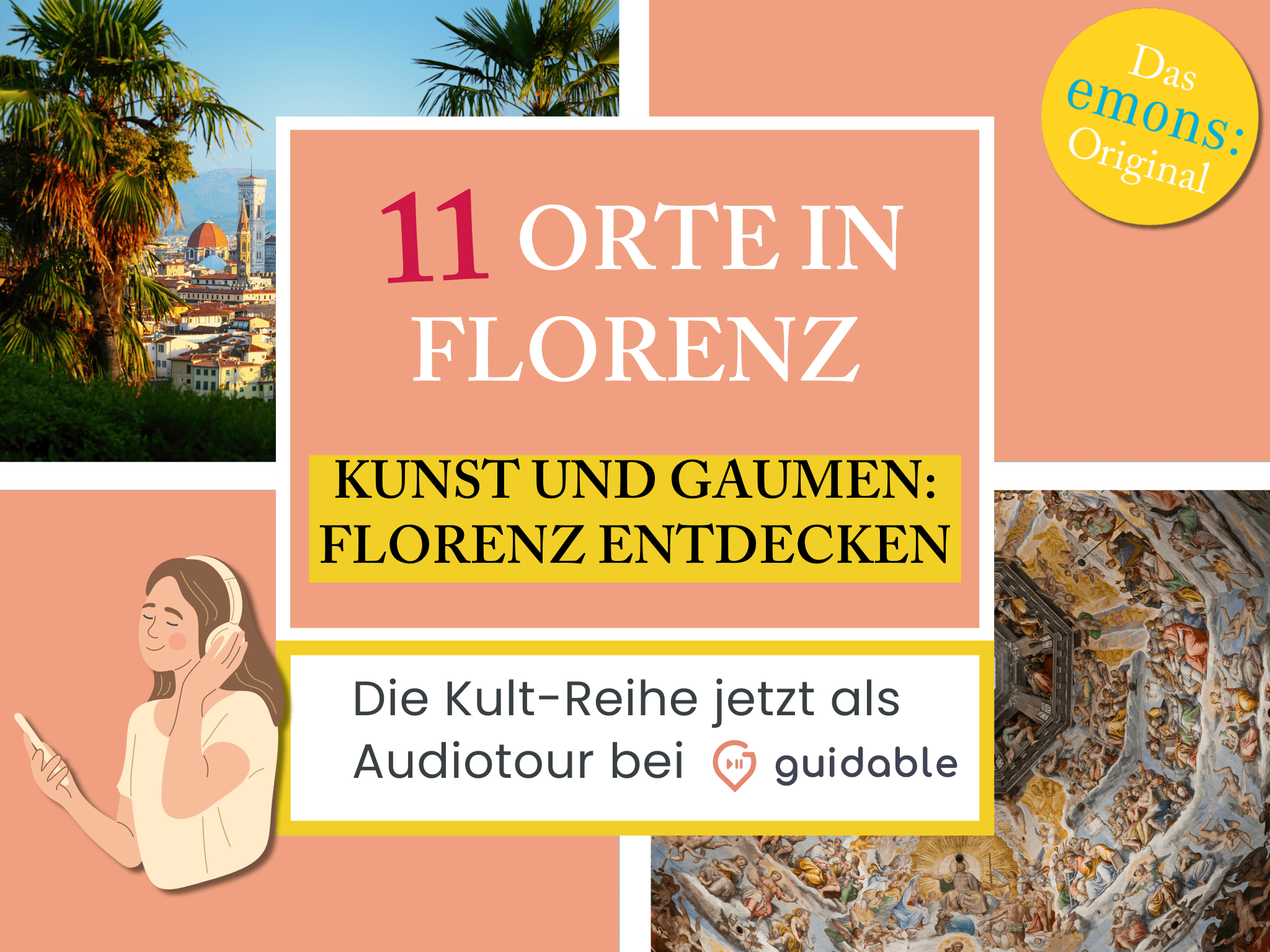 11 Orte in Florenz Kunst und Gaumen:
Florenz Entdecken