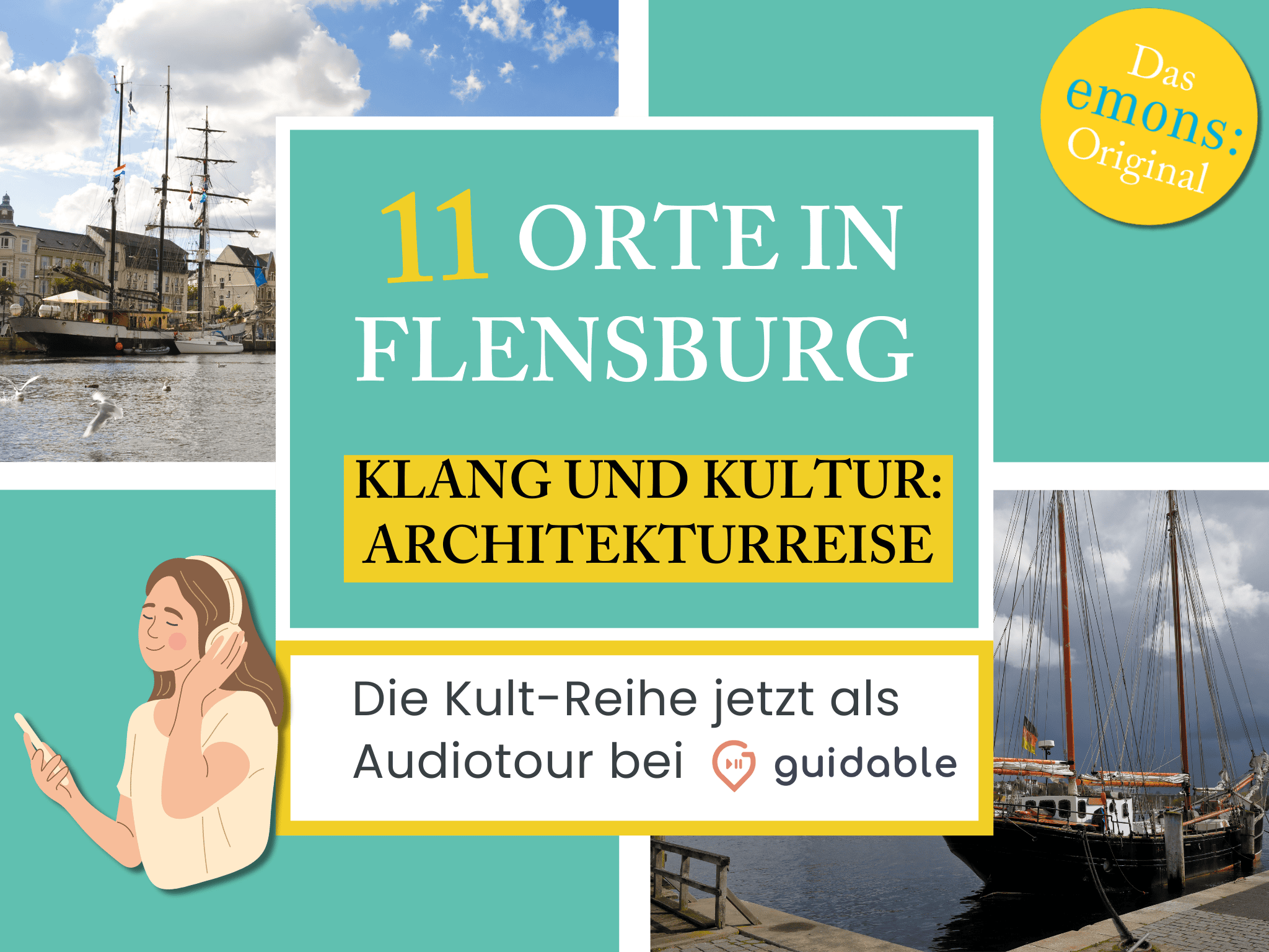 11 Orte in Flensburg Klang und Kultur:
Architekturreise