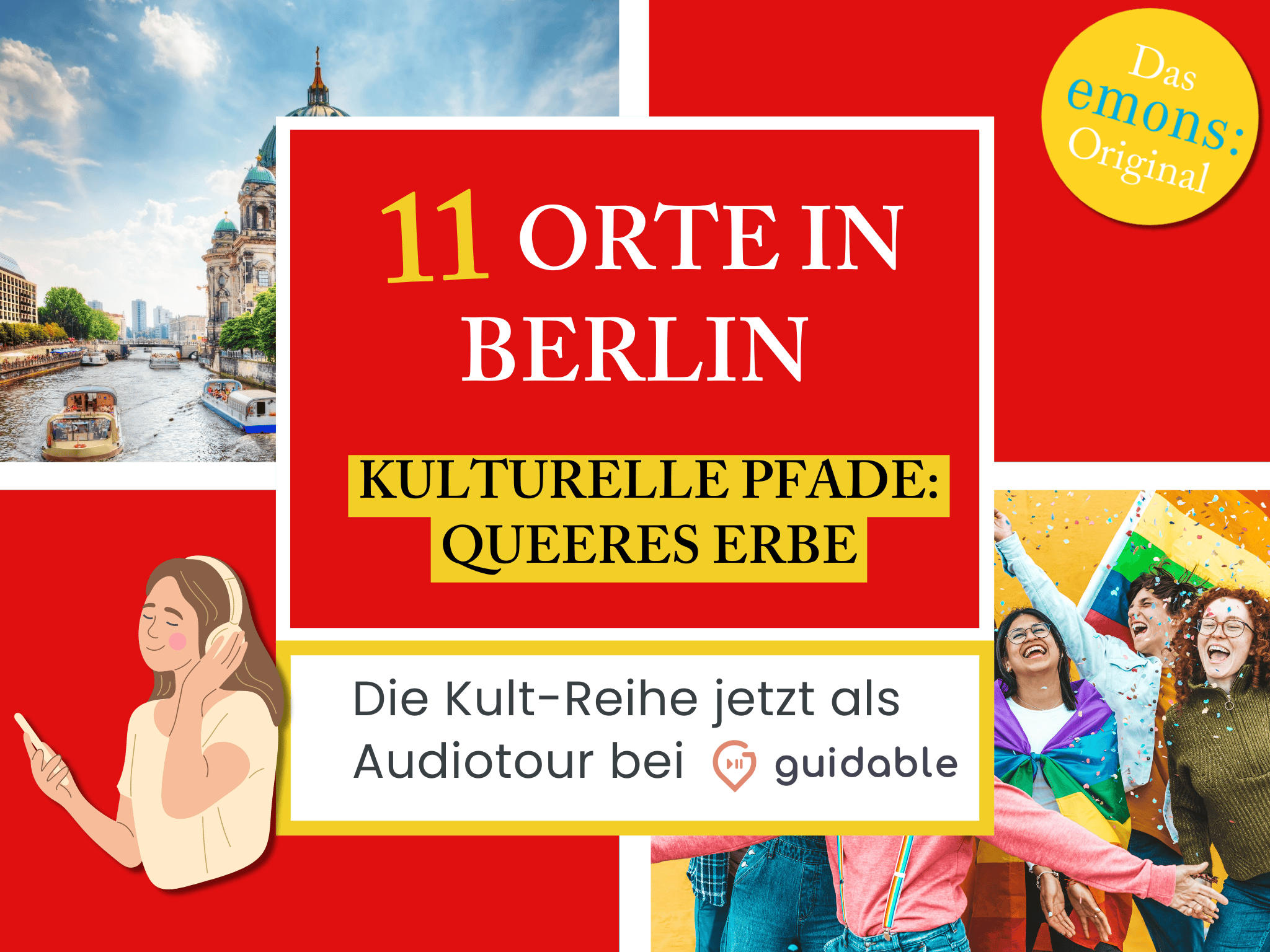 11 Orte in Berlin Kulturelle Pfade:
Queeres Erbe