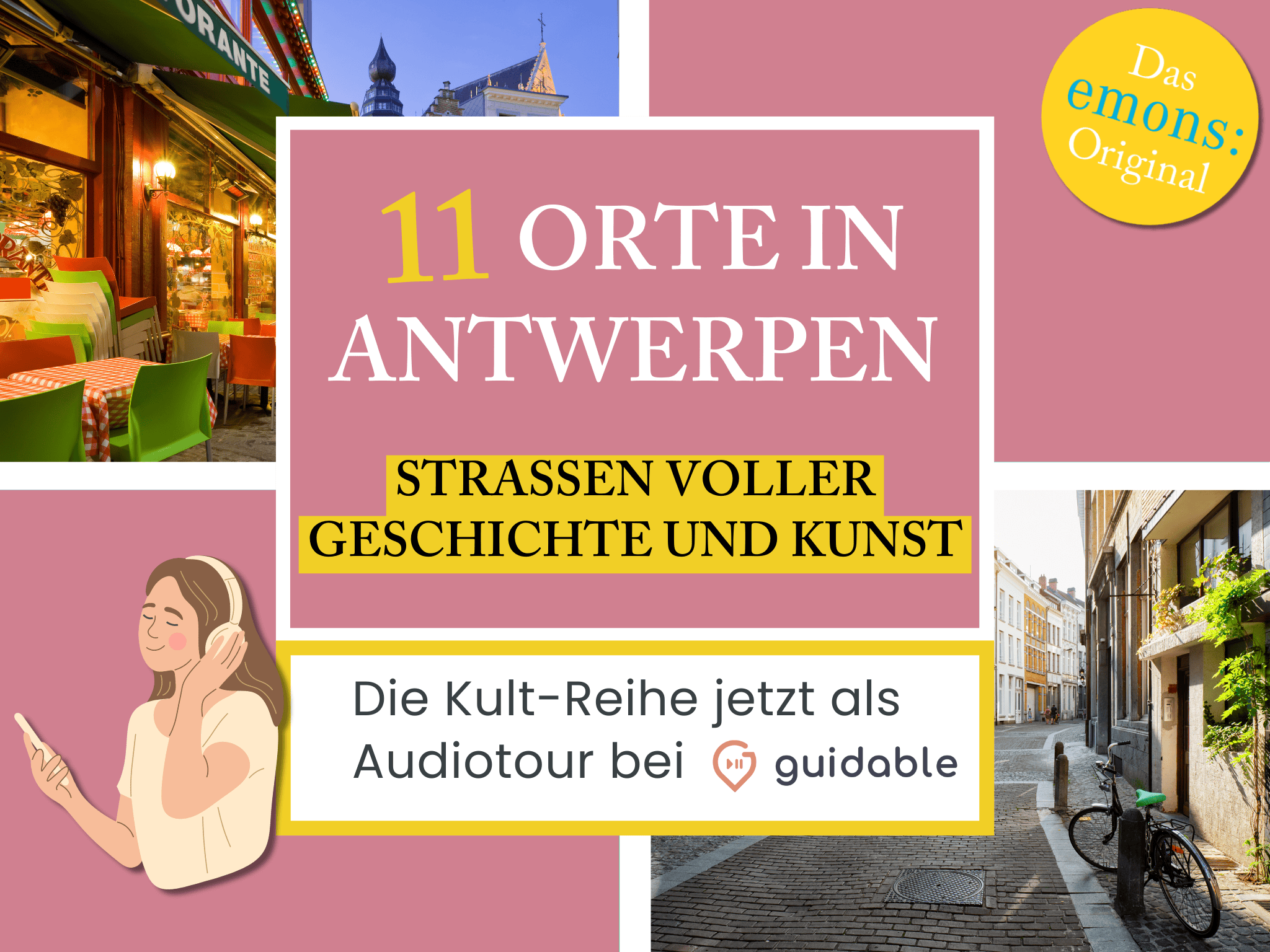 11 Orte in Antwerpen Straßen voller  
Geschichte und Kunst