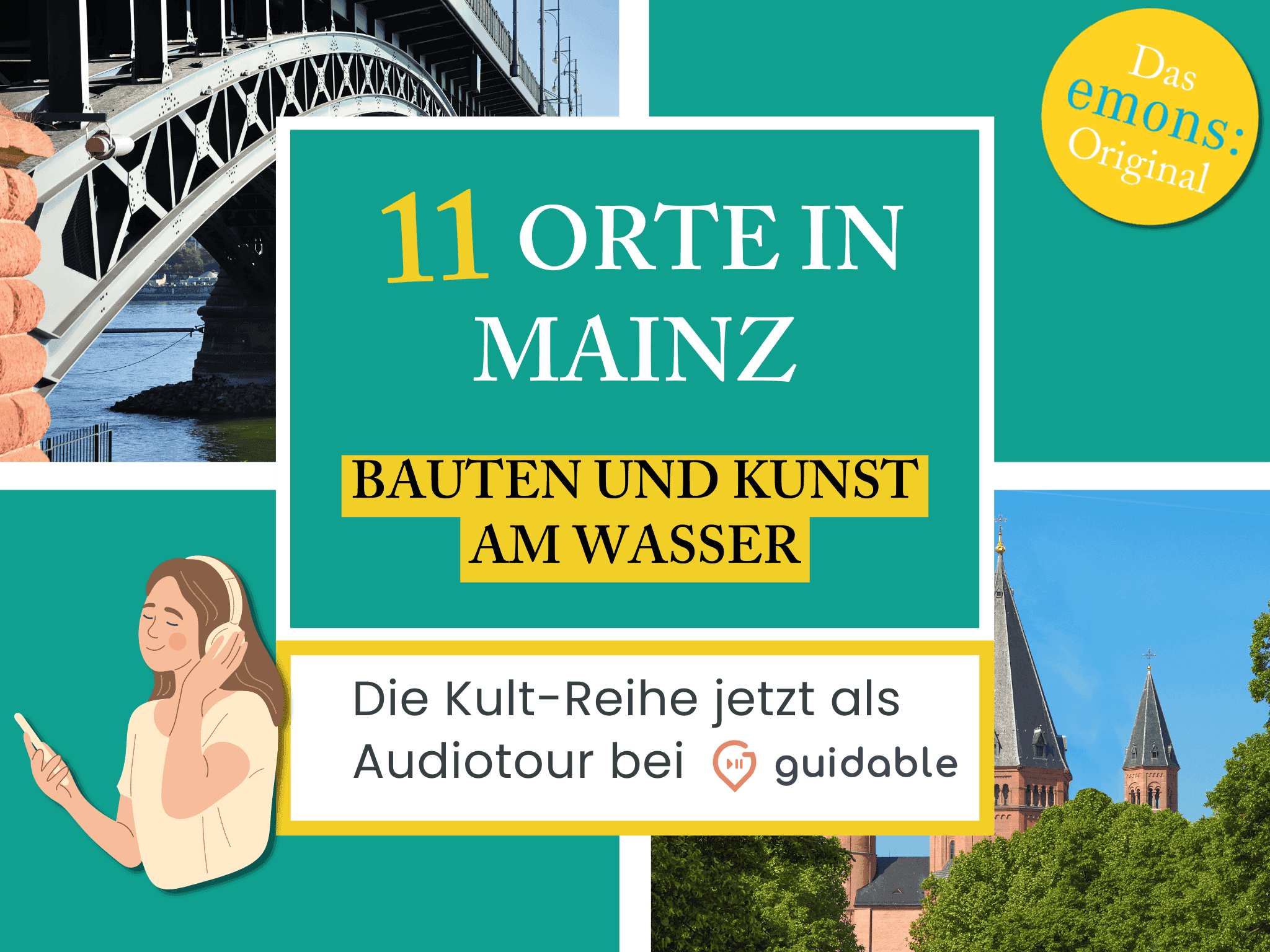 11 Orte in Mainz Bauten und Kunst
am Wasser