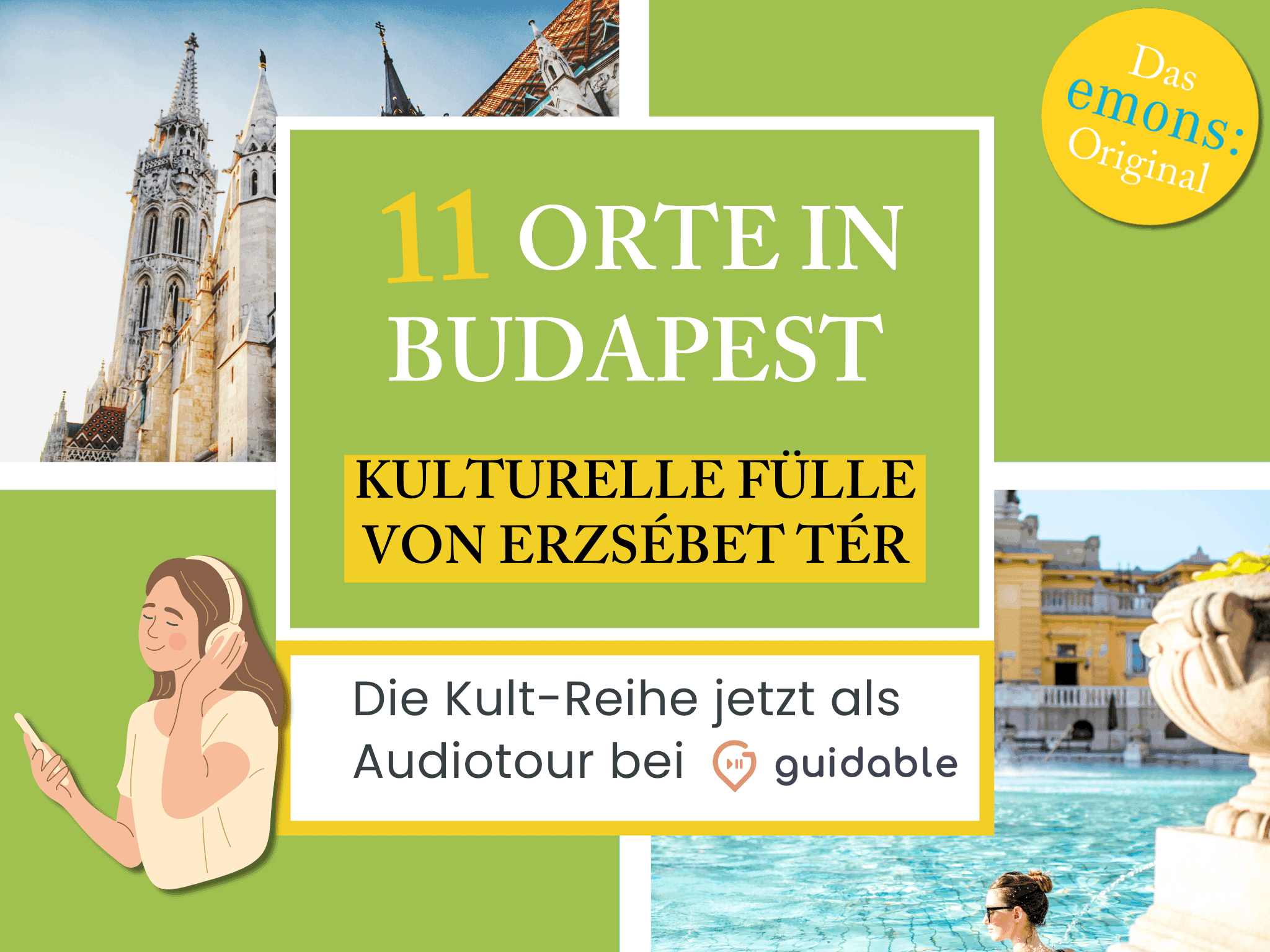 11 Orte in Budapest Kulturelle Fülle
von Erzsébet tér