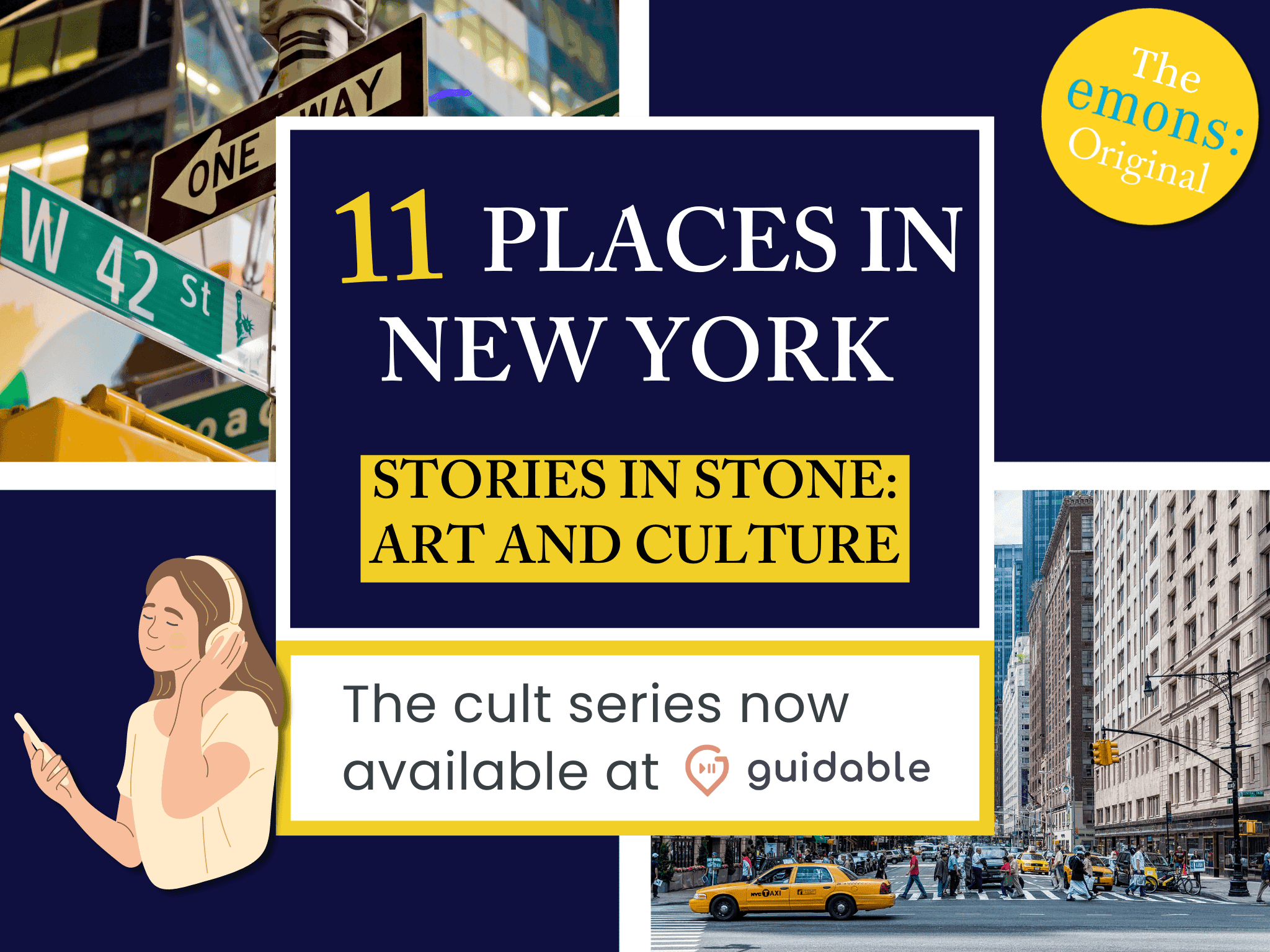 11 places in New York City Stories in Stone:
Art and Culture