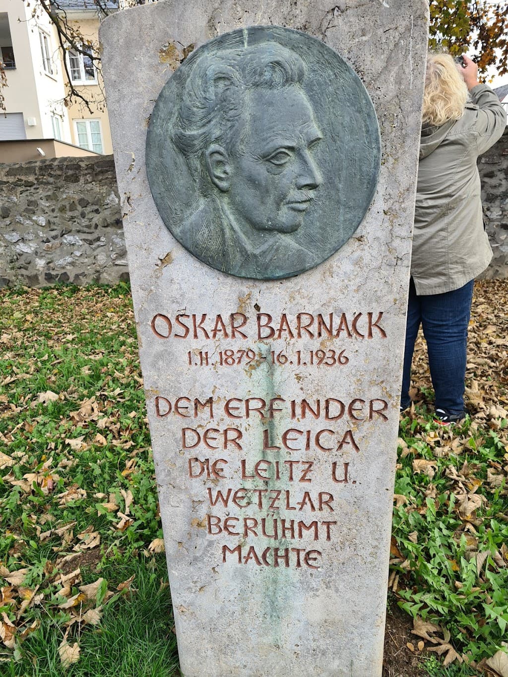 Denkmal für Oskar Barnack