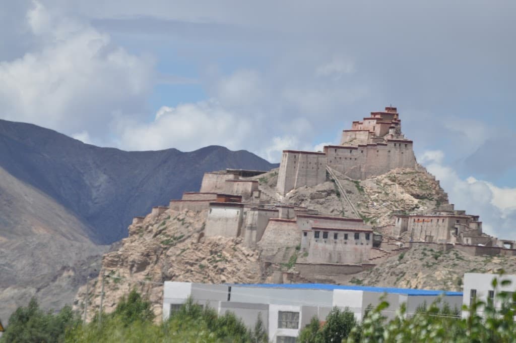 Tibetanisches Dorf Gebiet