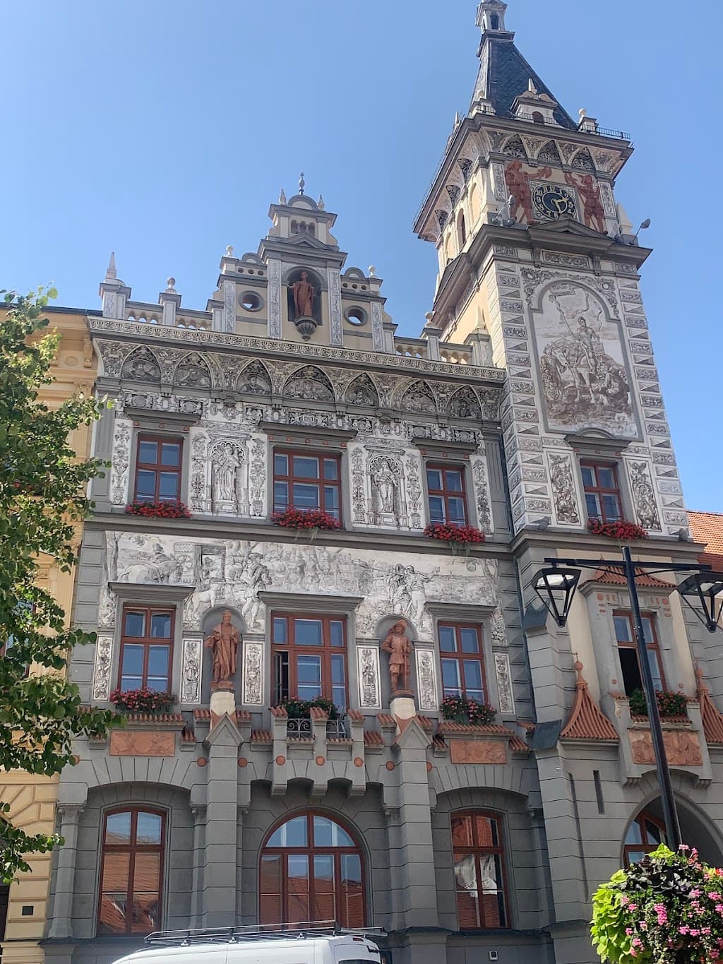 Brunnen auf dem Marktplatz von Prachatice