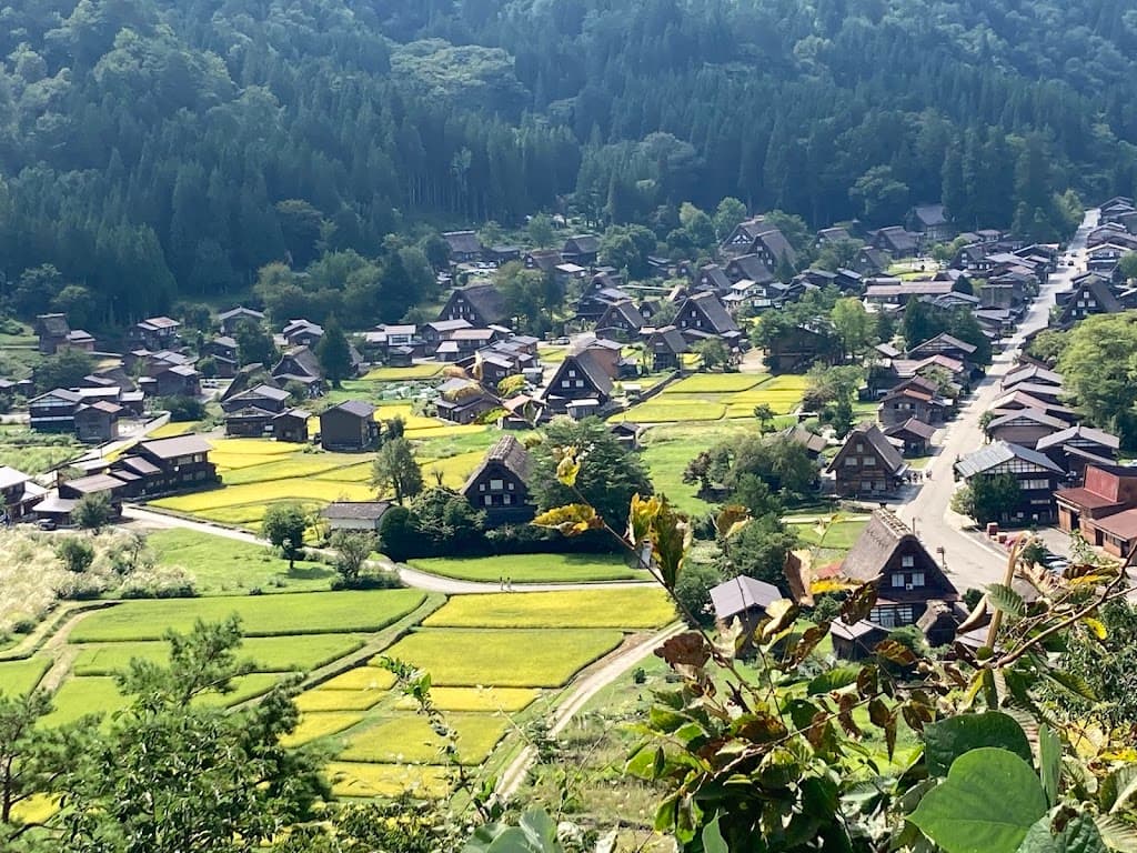 Ogimachi Burg Aussichtsplattform