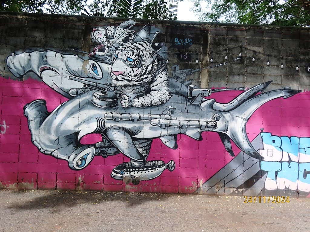 Street Art in der Charoen Krung Gegend